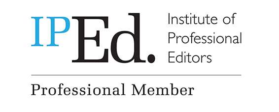 Professional member, Institute of Professional Editors (IPEd)